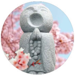 Statue jizo bouddhiste protecteur du japon