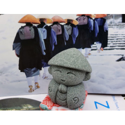 Sculpture jizo moine bouddhsite du Japon. 4cms