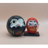 Daruma noir zen Japon. 6cms. Protection bouddhiste