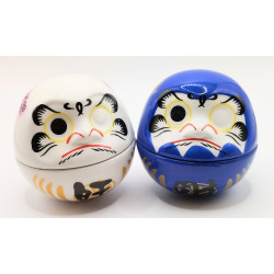 Daruma bleu. Porte-bonheur bouddhiste japonais