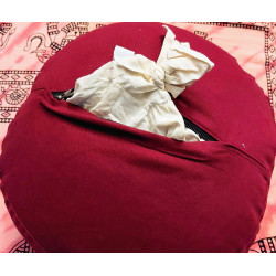 Zafu coussin meditation et yoga rond biologique cosses de sarrasin