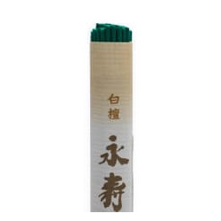 Encens de temple japonais Byakudan Eiju santal traditionnel. 50 batonnets. Fabrique au Japon.