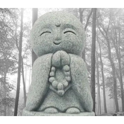 Statue jizo petit moine bouddhisme japon. 5,3cms