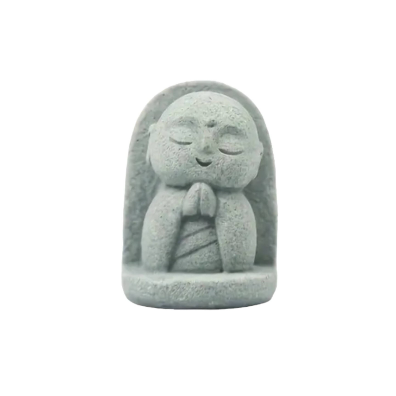 Jizo protecteur japon. Petite statue moine. 4,9cms