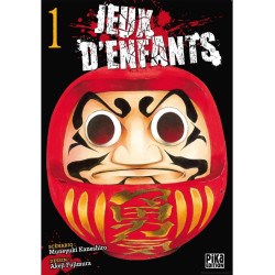 Daruma manga shonen jeux d'enfants noir. Japon.